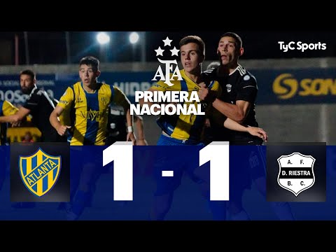 Atlanta 1-1 Deportivo Riestra | Primera Nacional | Fecha 13 (Zona B)