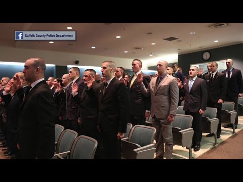 NY Long Island Suffolk County New Police Recruits Sworn–In