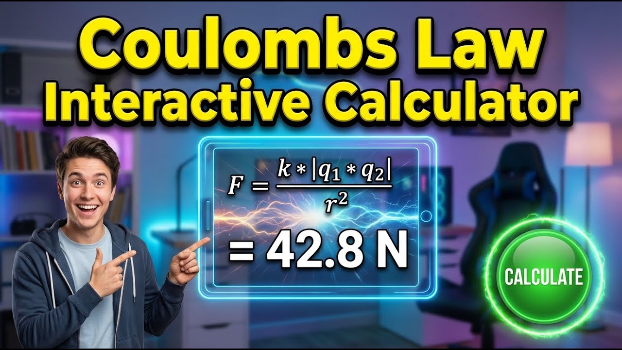 Coulombs Law Interactive Calculator