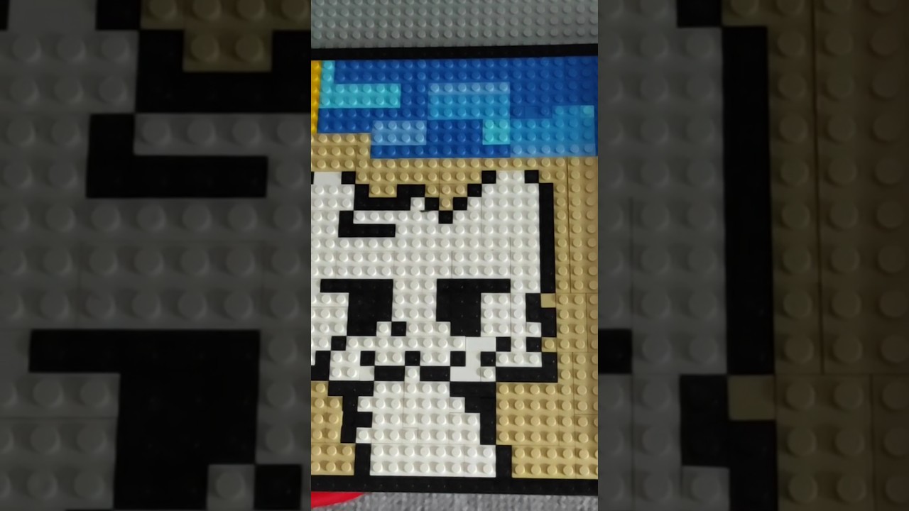 Lego pixel art fanmade Pixel cat and Boykisser#lego#pixelart#vlog#fanmade#legoartist#foryoupage