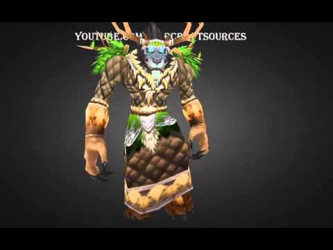 Worgen Druid Tier 1 armor set - T1 - Cenarion Raiment
