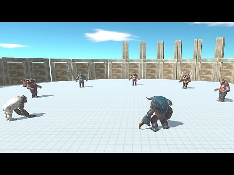 ALL SKIN GRO & RANTHORN BATTLE ROYALE (5 Round) - Animal Revolt Battle Simulator