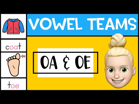 OA and OE Vowel Teams | OA and OE Digraphs | Phonics for Kids