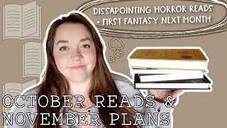What I Read In October + TBR for November🍂