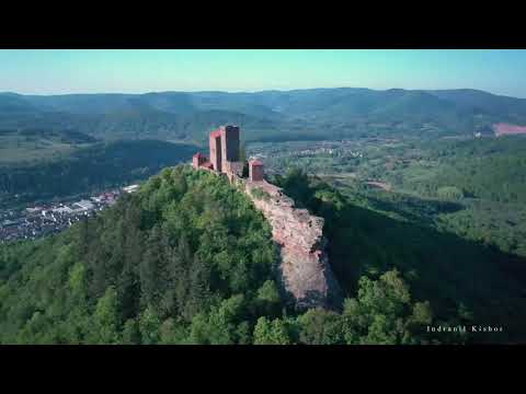The Aerial View of Burg Trifels At Germany by Indranil Kishor