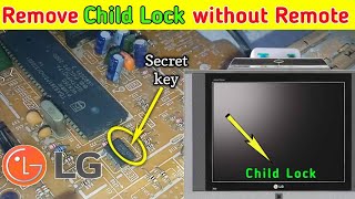 Remove Child Lock without Remote Control | lg tv child lock off