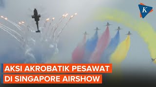 Download lagu Aksi Akrobatik Pesawat AU Berbagai Negara di Langit Singapura, dari China hingga Indonesia mp3