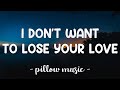 I Don’t Want To Lose Your Love (Lyrics) ( John O'Banion) (Official Video) By: HJ