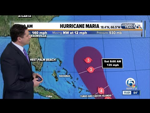 Hurricane Maria 11 a.m. Wednesday update