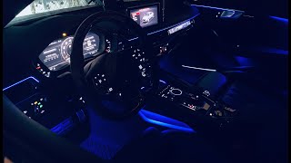Installed Extra Dashboard Ambient Lights For AUDI A4/S4/RS4 & A5/S5/RS5 B9&B9.5 Platform