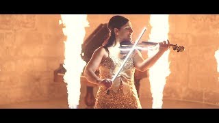 Antonella Rossani Violin Fire Show - Toccata e Fuga Bach