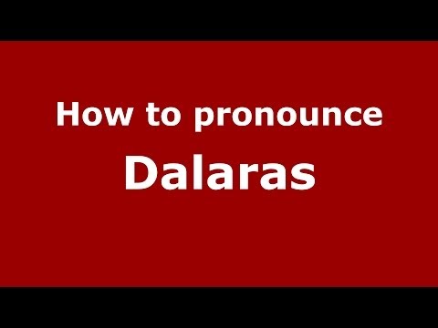 How to Pronounce Dalaras - PronounceNames.com