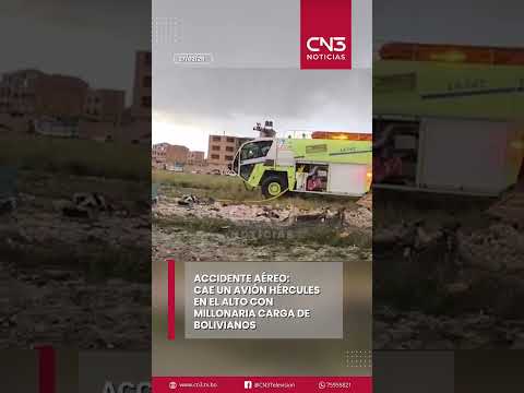 Un accidente aéreo se registró este viernes en la ciudad de El Alto