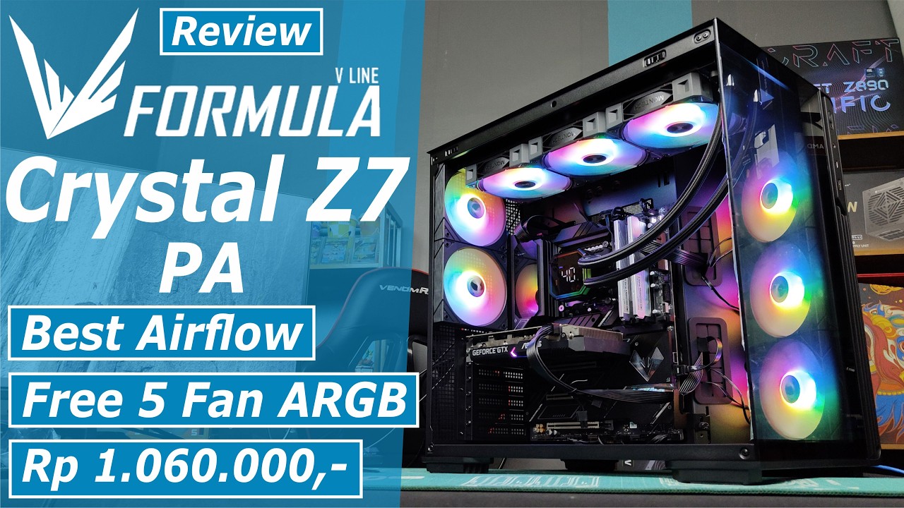 Review Formula V Line Crystal Z7 PA Casing Gaming Recommend di Harga 1 Juta
