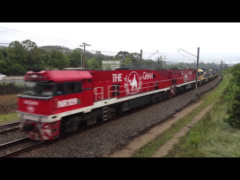 Double Ghan NR's lead five loco lashup on PN 5NY3 - 21/12/17