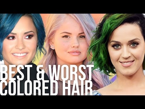 Best & Worst Weird Colored Celeb Hair Styles Video