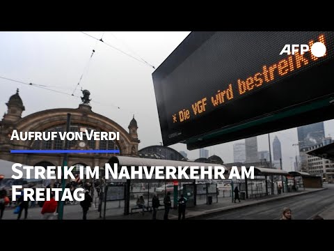 Streiks in öffentlichem Nahverkehr in sechs Bundesländern am Freitag | AFP
