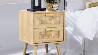 Finnhomy Nightstand, End Table, Side Table Review, absolutely beautiful and my daughter loves
