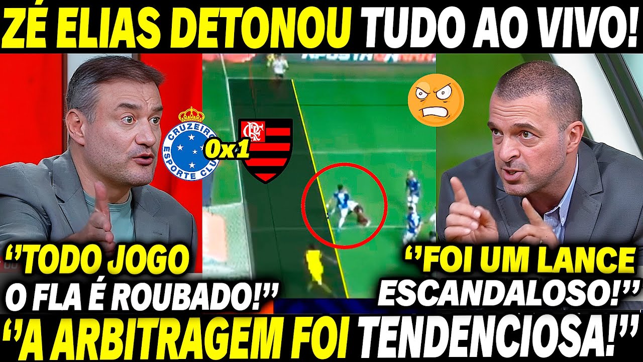 🚨😡 ''FOI ESCANDALOSO ANULAR ESSE GOL!'' ZÉ ELIAS DETONA TUDO AO VIVO APÓS VITORIA DO FLA EM BH!