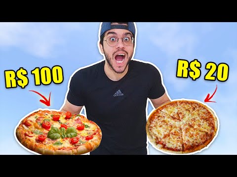 PEDIMOS A PIZZA MAIS CARA E A MAIS BARATA DO APLICATIVO - QUAL É A MELHOR?