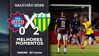 CAXIAS 0x2 YPIRANGA | MELHORES MOMENTOS | QUARTAS DE FINAL DO GAUCHÃO | 06/02/2026