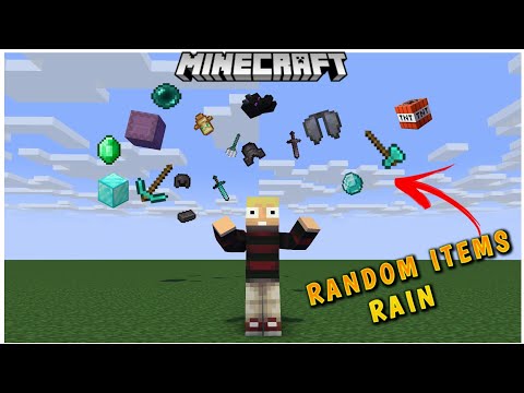 Rain of Random Items in Minecraft
