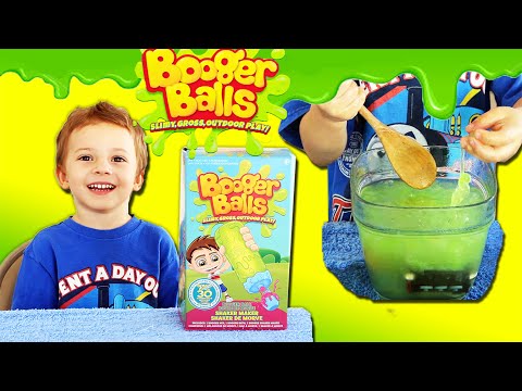 ★Booger Balls Review★ How to Make DIY Booger Balls - Slime & Goo Booger Balls Toys Unboxing