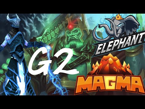 Elephant vs MagMa g2 - Razor, Lina, Mars vs WK, DK, Invoker - Ti10 dota2