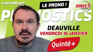 emission video des courses turf pmu du Vendredi 16 janvier 2026