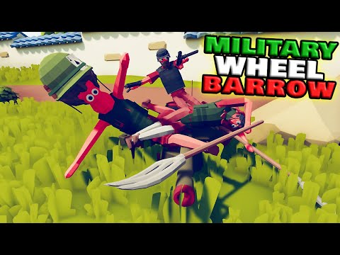 Military Wheelbarrow vs Every Faction #2 - TABS Unit Creator Update Mod Gameplay