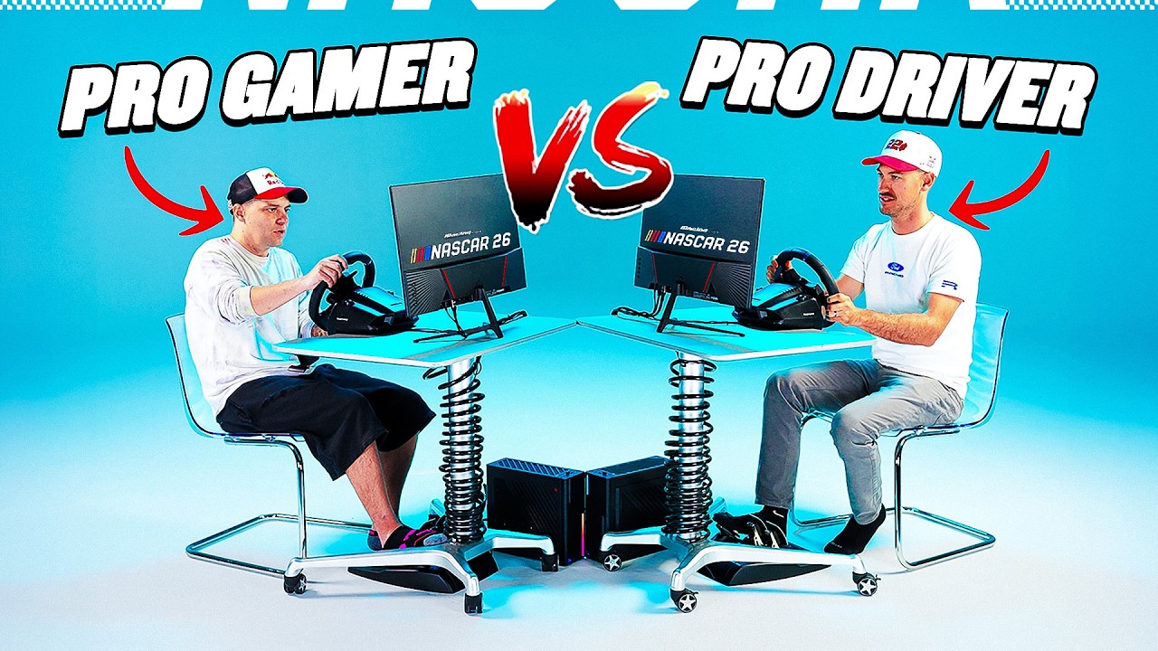 Logano vs. Pro Gamer in NASCAR 26 Virtual Race