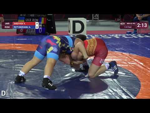 1/4 WW - 62 kg: Y. SIEDYKH (UKR) v. A. ROTUNZEANU (ROM)