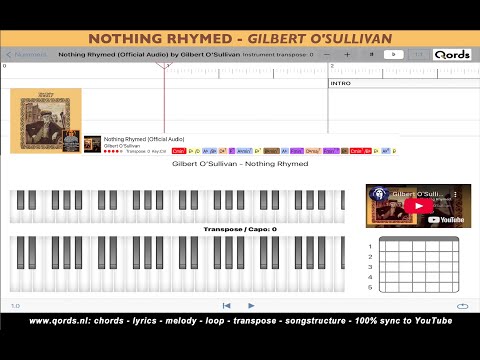 Nothing rhymed - Gilbert O'Sullivan
