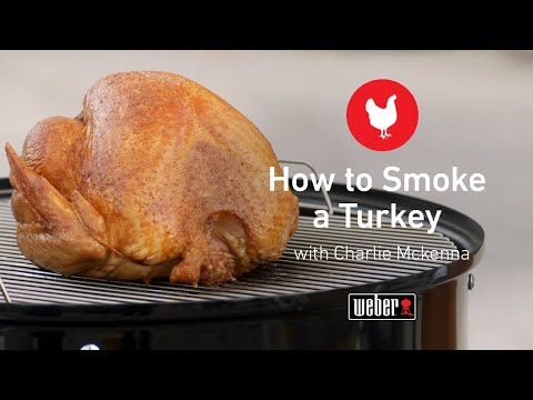 How To Smoke A Turkey | Weber Smokey Mountain Cooker | Charlie Mckenna