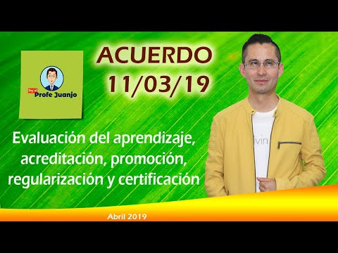 Acuerdo 110319 Normas Generales Para La EvaluaciÓn