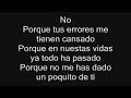 Alejandro Fernández - No (Letra)