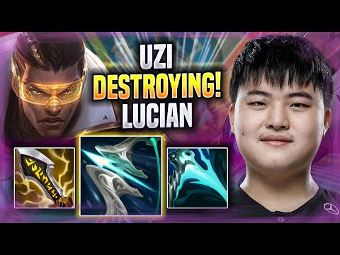 UZI DESTROYING WITH LUCIAN! - BLG Uzi Plays Lucian ADC vs Miss Fortune! | Season 2022