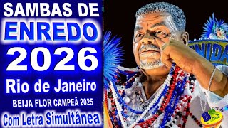 𝗖𝗗 𝗦𝗔𝗠𝗕𝗔 𝗗𝗘 𝗘𝗡𝗥𝗘𝗗𝗢 𝟮𝟬𝟮𝟲 Rio de Janeiro RJ Grupo Especial (Com Letra Simultânea)