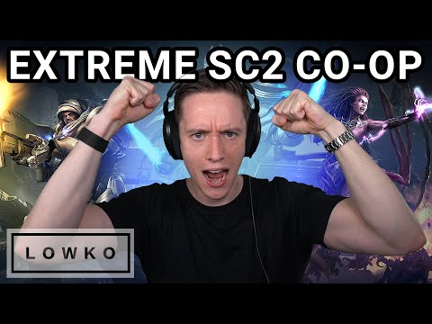StarCraft 2 EXTREME Co-op: Lowko & GiantGrant vs Harstem & UpATree! (Mutation Destruction)