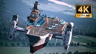 Fly a Flying Carrier Fortress Kuznetsov Helicarrier Ace Combat 7 MOD