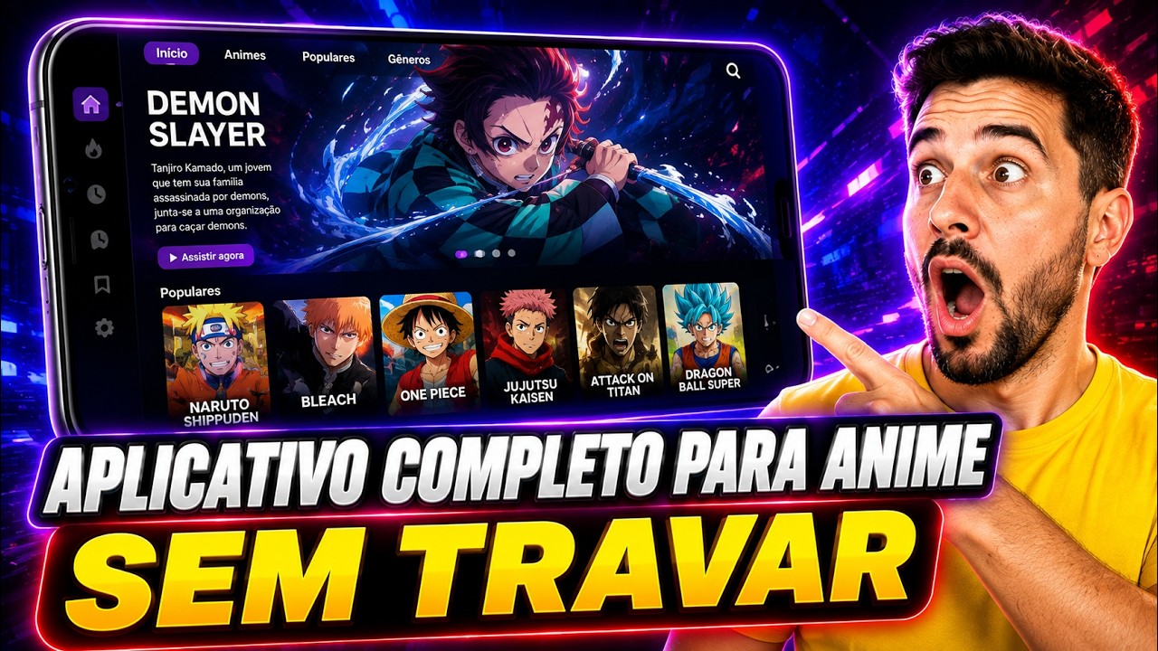 🔥 MELHOR APLICATIVO PARA VER ANIME EM 2026