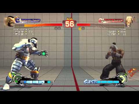 USF4 mow umehara (Zangief) vs Ou7TLaW (Gen)