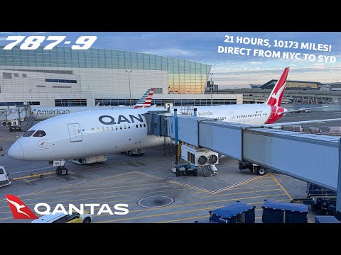 BUSINESS CLASS 🇺🇸 (JFK) New York - Melbourne (MEL) 🇦🇺 via AKL, SYD Qantas 787-9 [FULL FLIGHT REPORT]