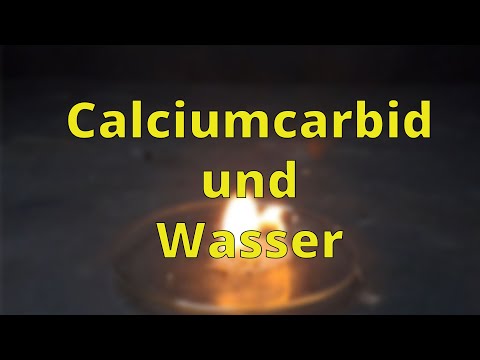 Calciumcarbid und Wasser - Schulexperimente