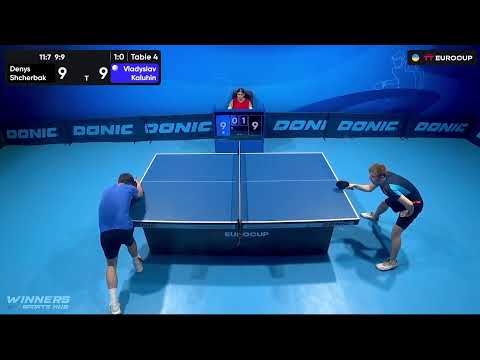 11:35 Denys Shcherbak - Vladyslav Kaluhin 28.07.2023 TT Euro.Cup Ukraine Star. TABLE 4