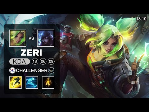 Deft Zeri vs Aphelios ADC - KR Challenger - Patch 13.10 Season 10