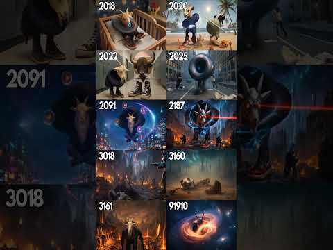 Evolution of  La Vaca Black Hole Goat #italianbrainrot #memes #trending