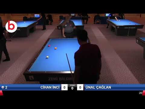 ÜNAL ÇAĞLAN & AHMET ALİ ÖZDEMİR Bilardo Maçı - 2020 TK 1.ETAP ANTALYA-2.TUR