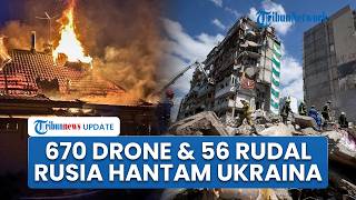 Ukraina Mencekam, 670 Drone & 56 Rudal Rusia Hantam Kyiv Usai Putin Kode Perang Segera Selesai
