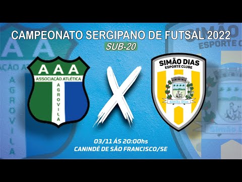 AGROVILLA/CANINDÉ x SIMÃO DIAS - CAMPEONATO SERGIPANO SUB-20 DE FUTSAL 2022